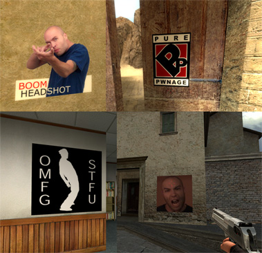Pure Pwnage Counter Strike: Source sprays Pure Pwnage Counter Strike: Source sprays